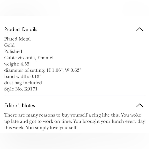 Kate Spade x Disney - NWT Sz 8 Minnie Mouse Ring - Picture 4 of 4